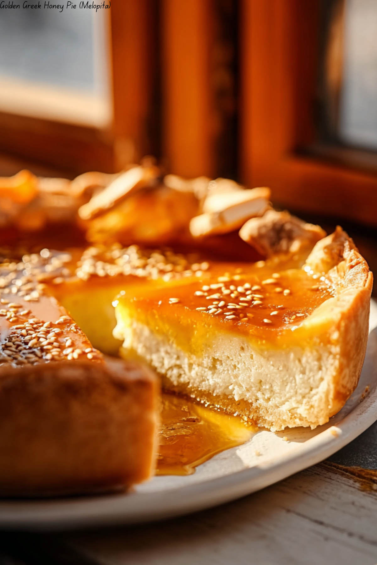 Golden Greek Honey Pie (Melopita)