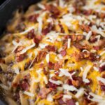 Bacon Cheeseburger Ground Beef Pasta Skillet 5 Bacon Cheeseburger Ground Beef Pasta Skillet
