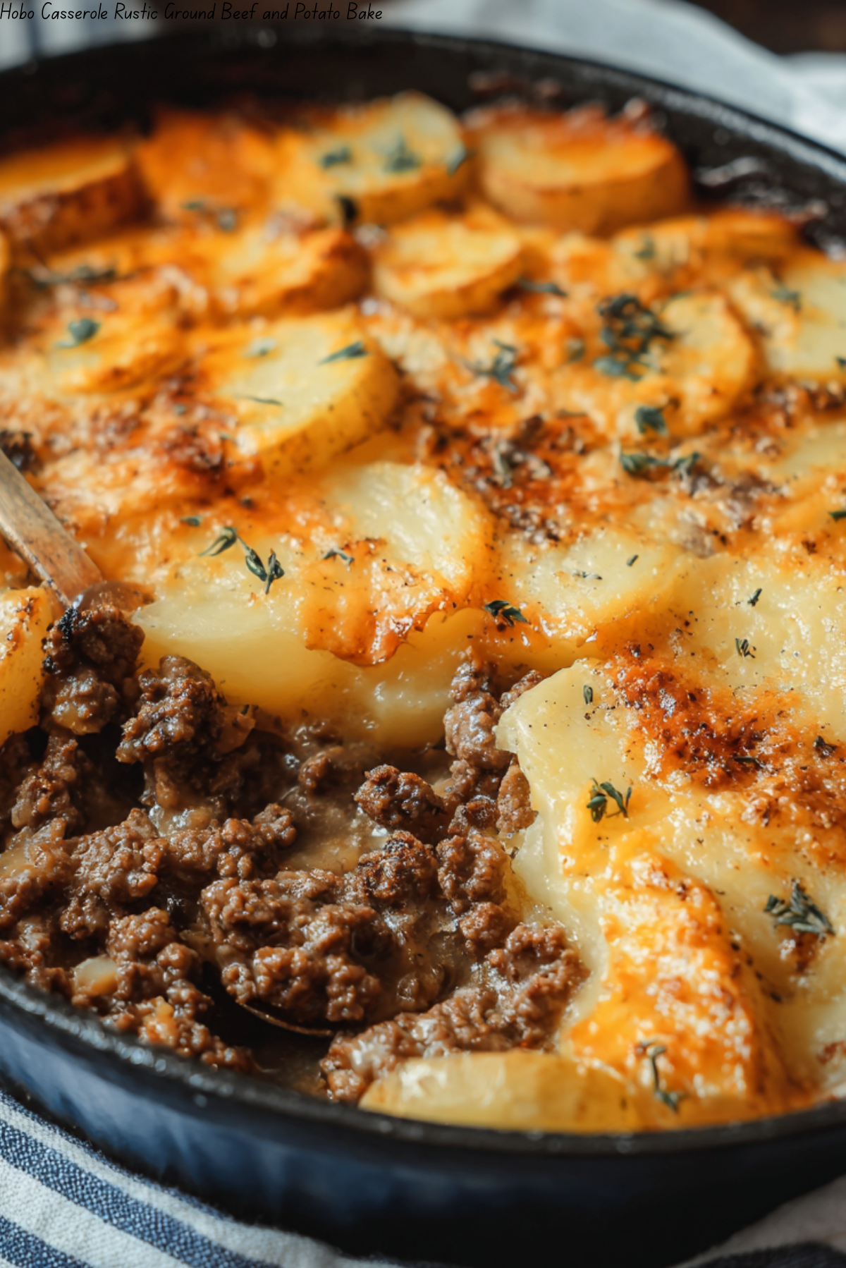 Hobo Casserole Rustic Ground Beef and Potato Bake