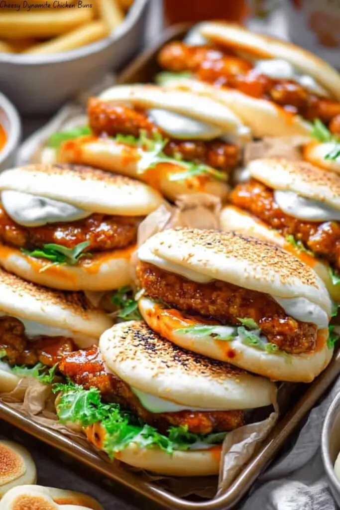 Cheesy Dynamite Chicken Buns 4 Cheesy Dynamite Chicken Buns