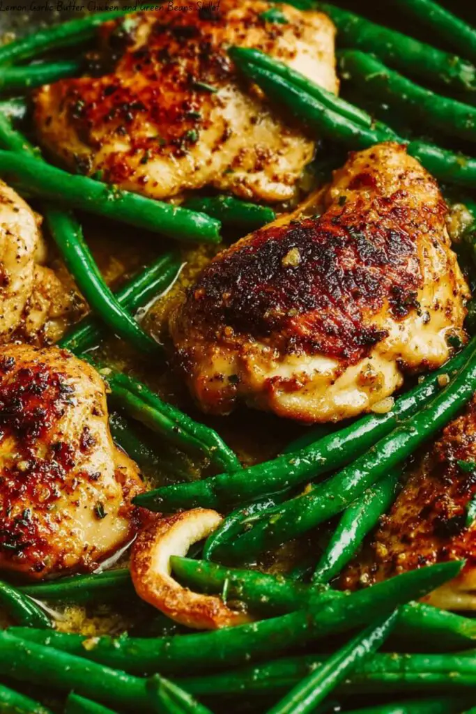 Lemon Garlic Butter Chicken and Green Beans Skillet