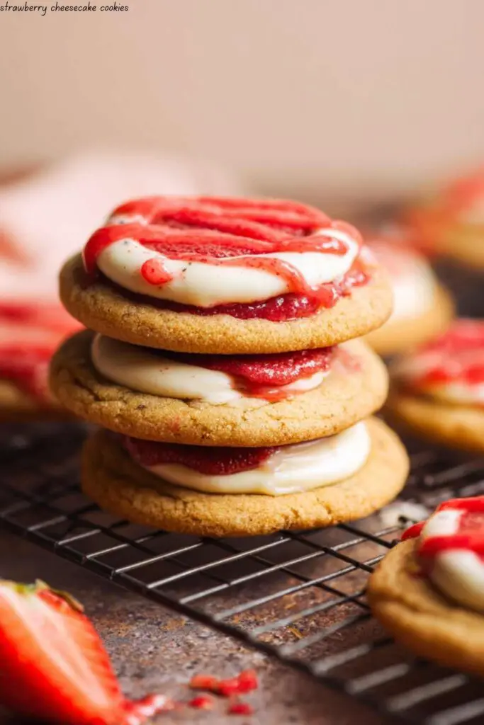 Strawberry Cheesecake Cookies