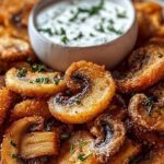 Fried Sliced Mushrooms with Ranch 5 Fried Sliced Mushrooms with Ranch