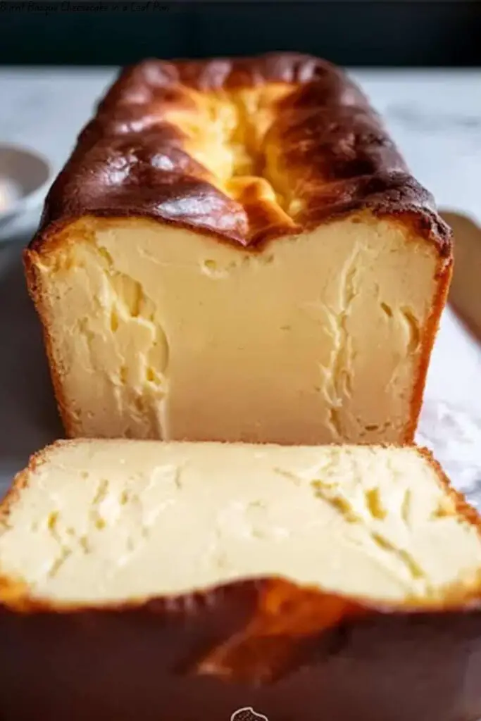 Burnt Basque Cheesecake in a Loaf Pan 4 Burnt Basque Cheesecake in a Loaf Pan