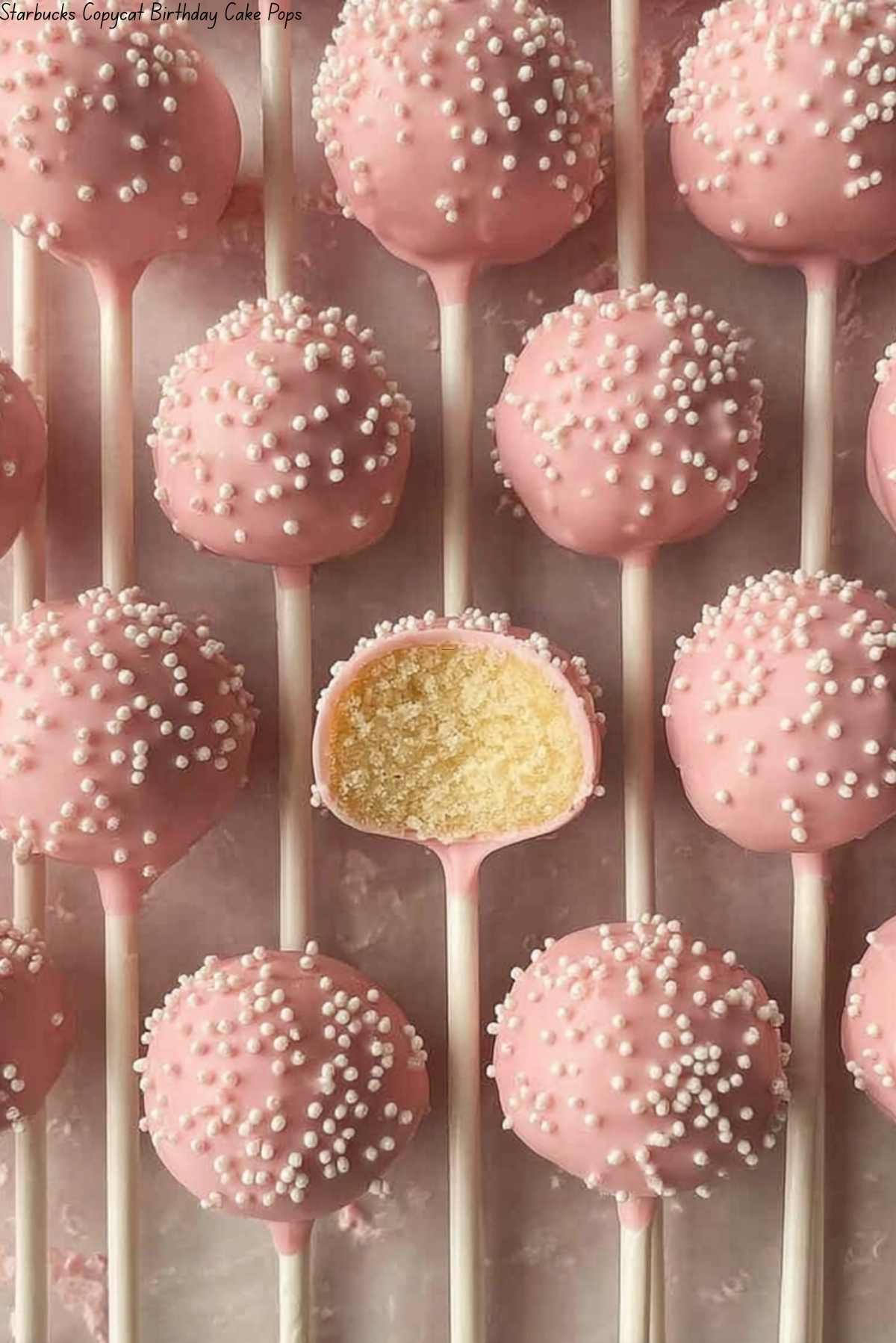 Starbucks Copycat Birthday Cake Pops