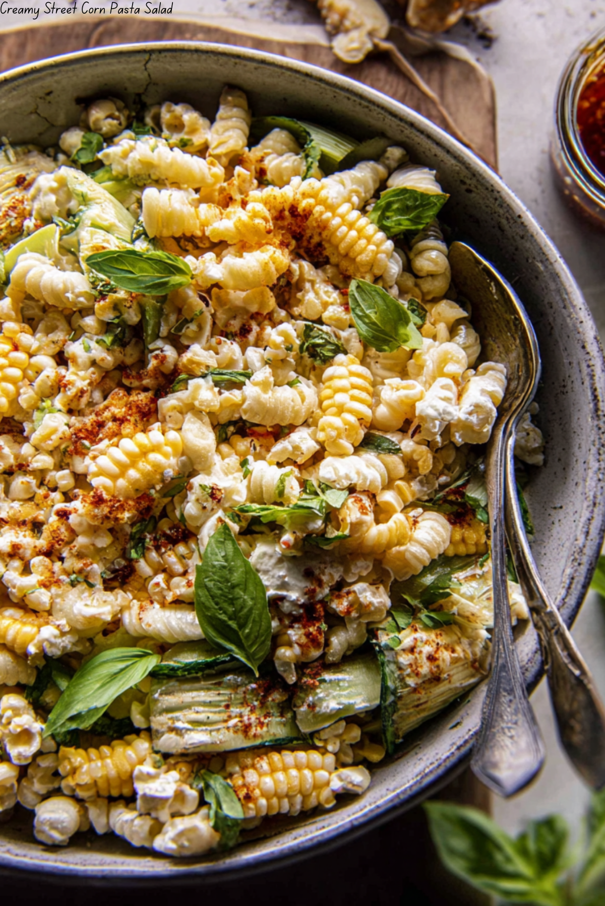 Creamy Street Corn Pasta Salad