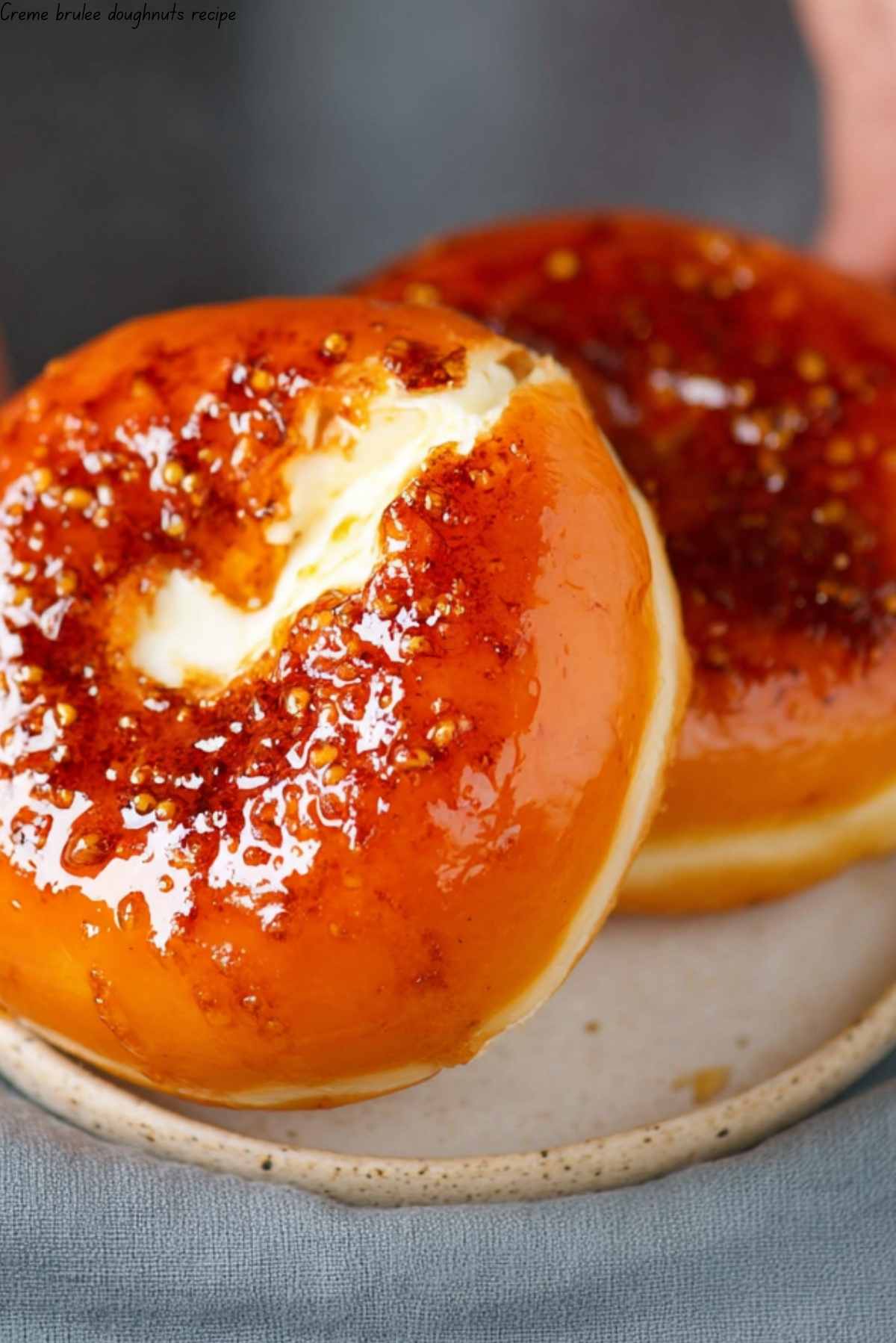 Crème brûlée doughnuts recipe