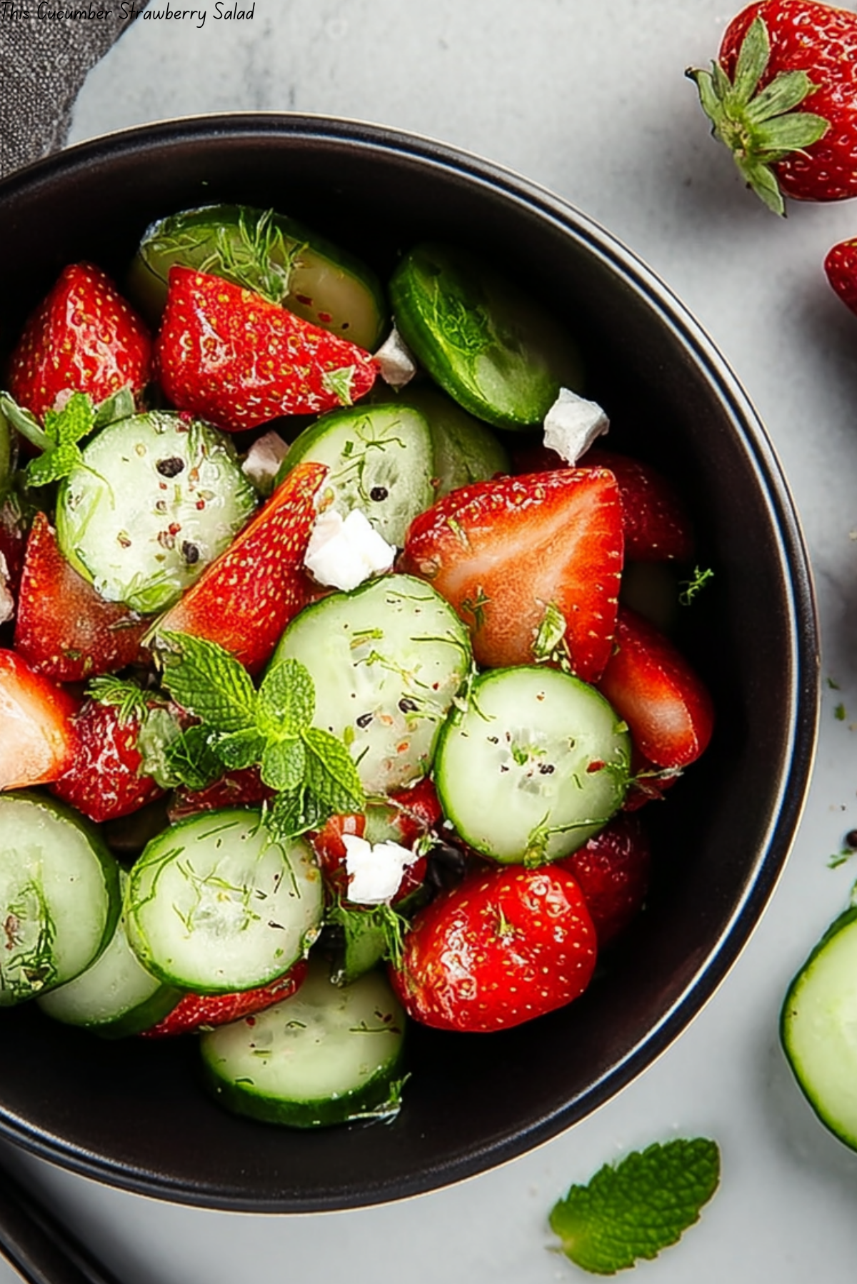 This Cucumber Strawberry Salad