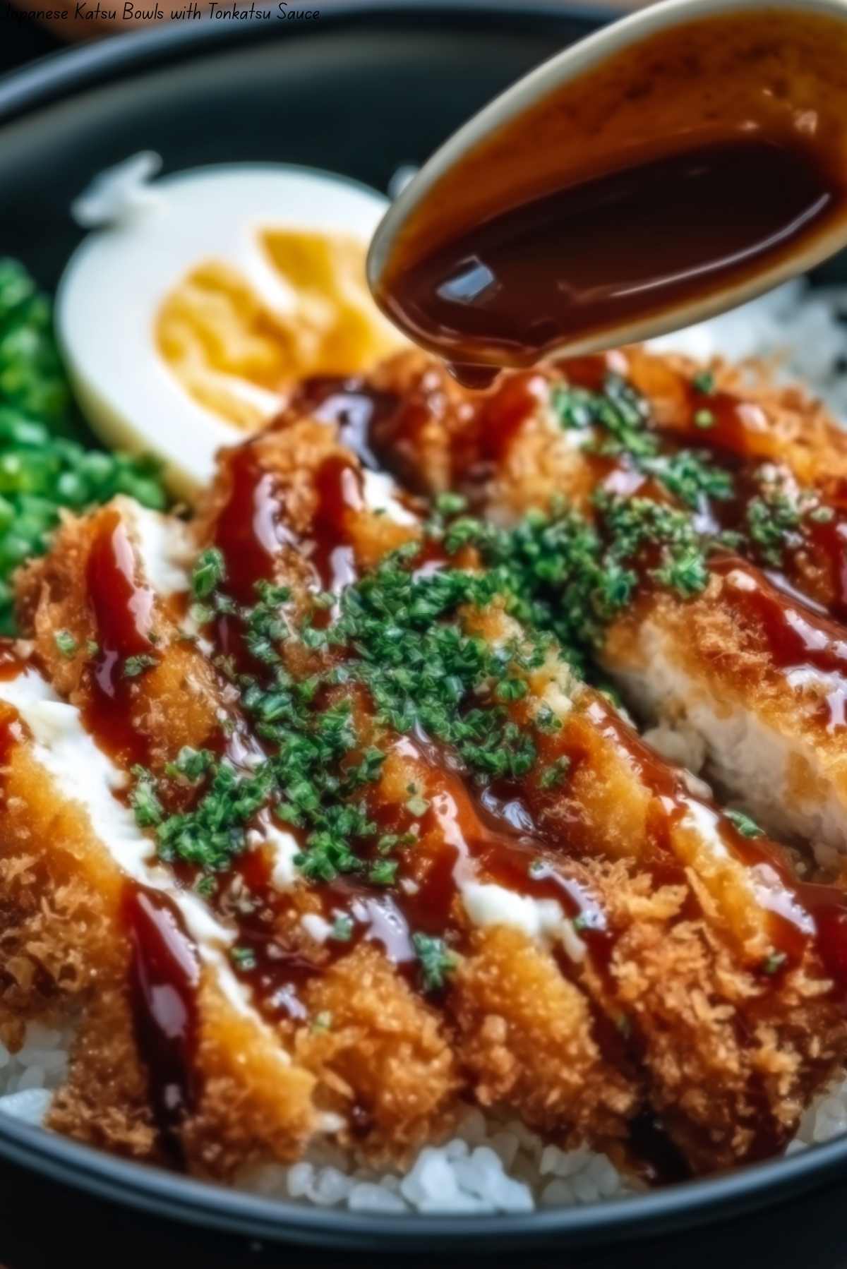 Japanese Katsu Bowls with Tonkatsu Sauce