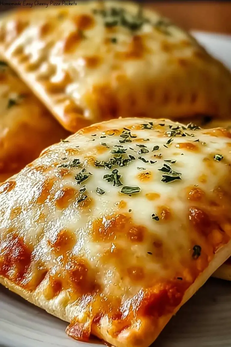 Homemade Easy Cheesy Pizza Pockets