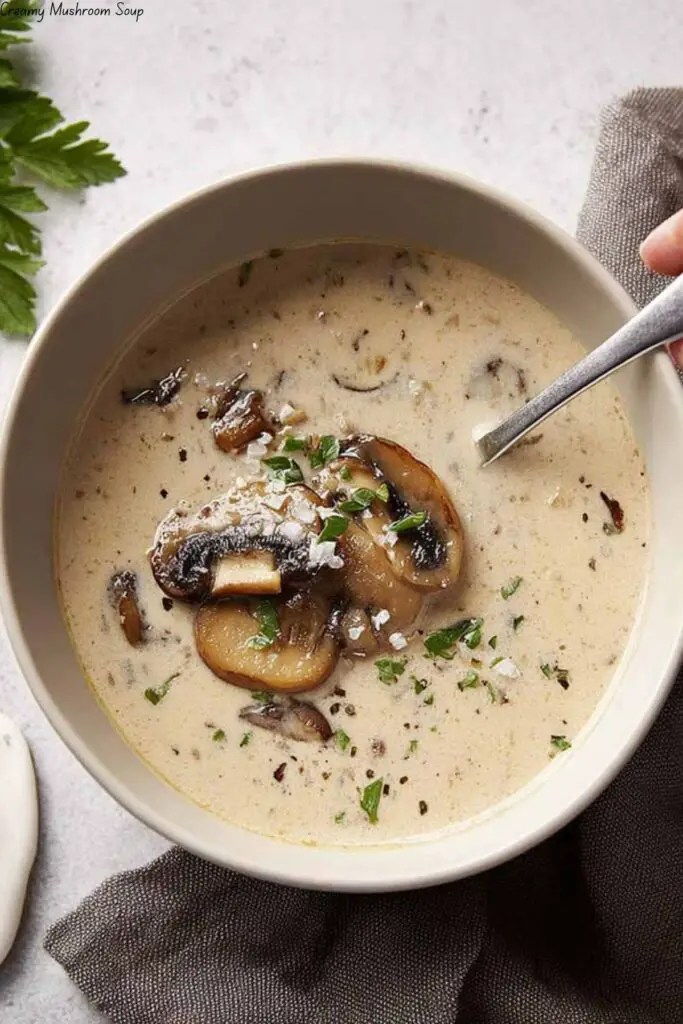 Creamy Mushroom Soup 4 Creamy Mushroom Soup