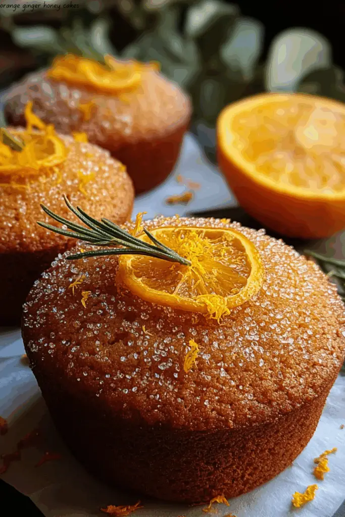 Orange Ginger Honey Cakes 4 Orange Ginger Honey Cakes