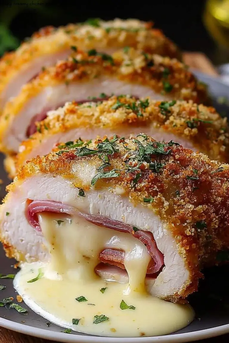 Crispy Creamy Chicken Cordon Bleu