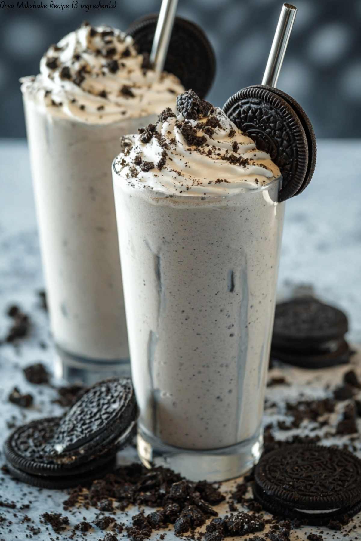 Oreo Milkshake Recipe (3 Ingredients)