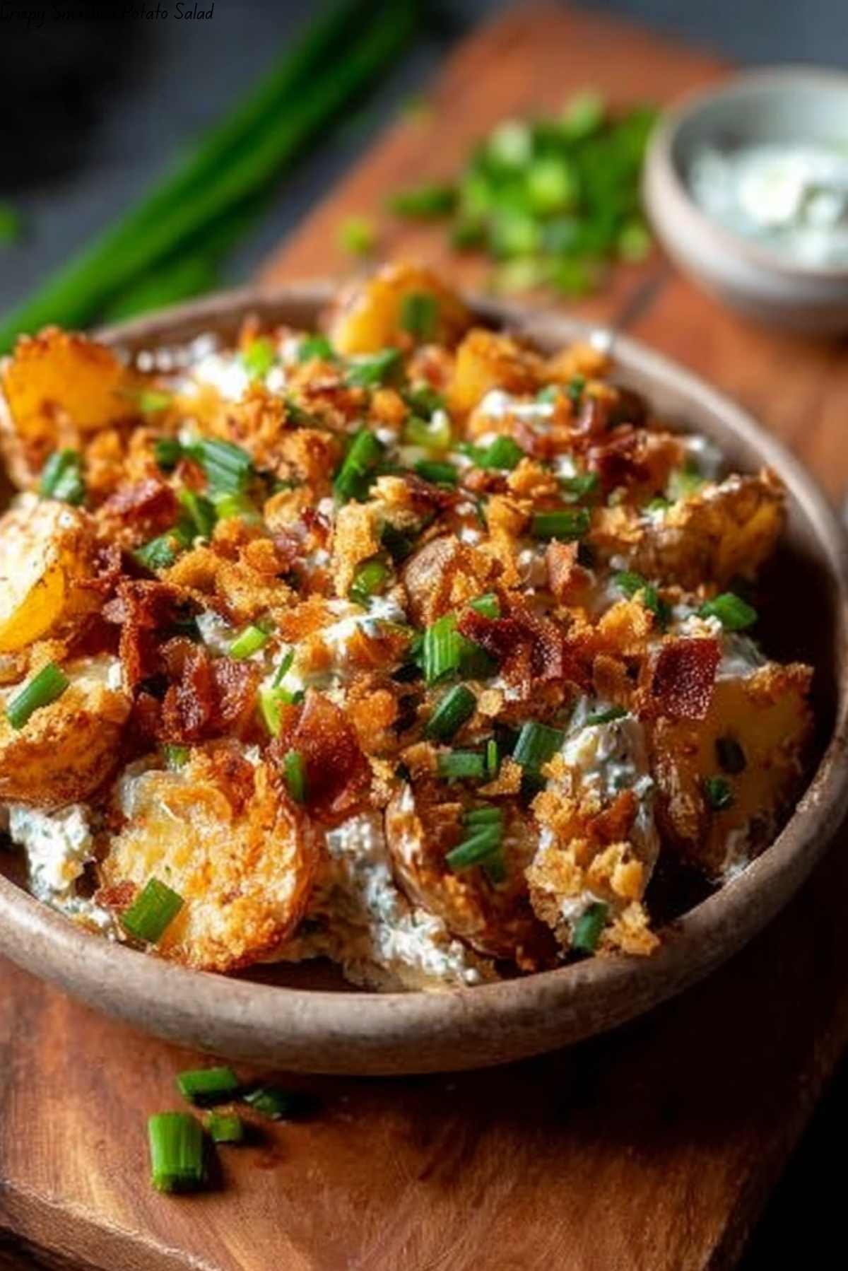Crispy Smashed Potato Salad