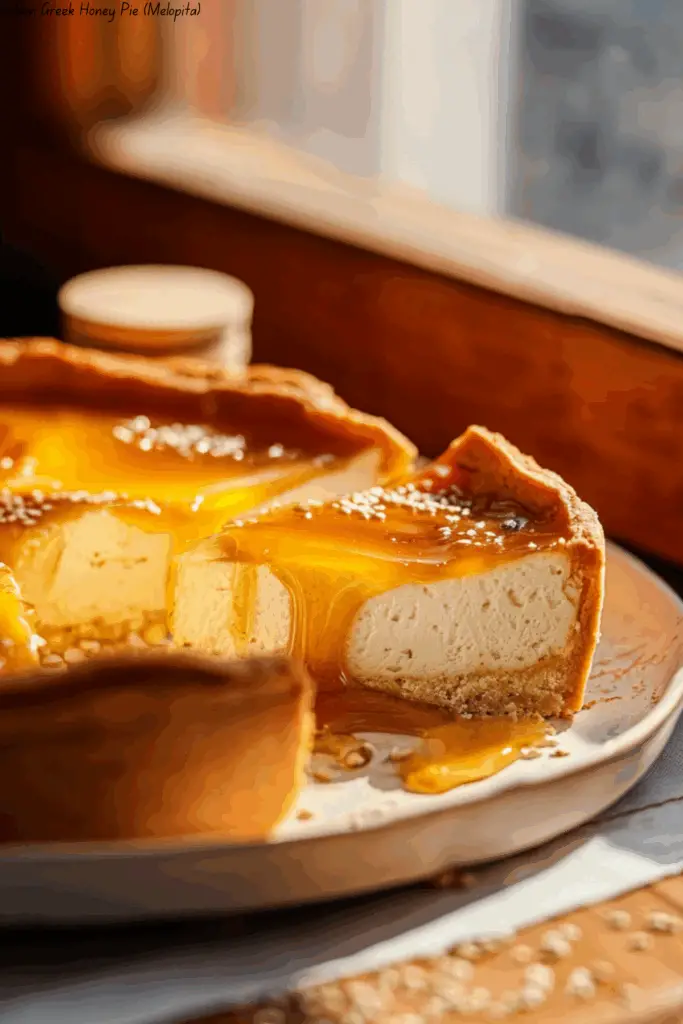 Golden Greek Honey Pie (Melopita) 4 Golden Greek Honey Pie (Melopita)