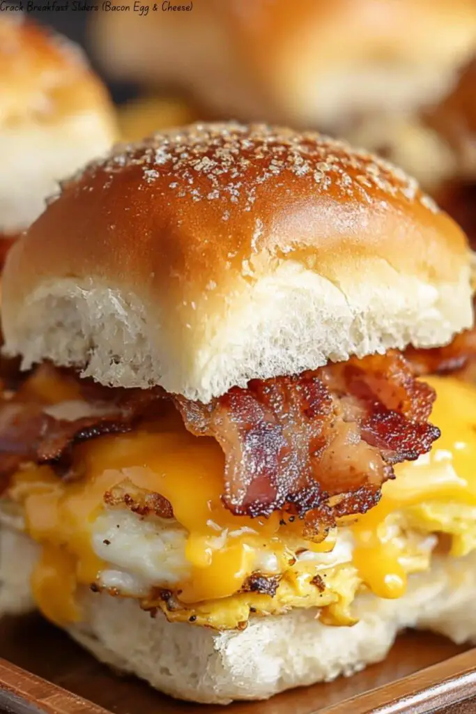 Crack Breakfast Sliders (Bacon Egg & Cheese)