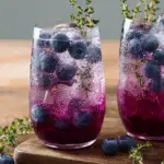 Blueberry Thyme Gin Fizz