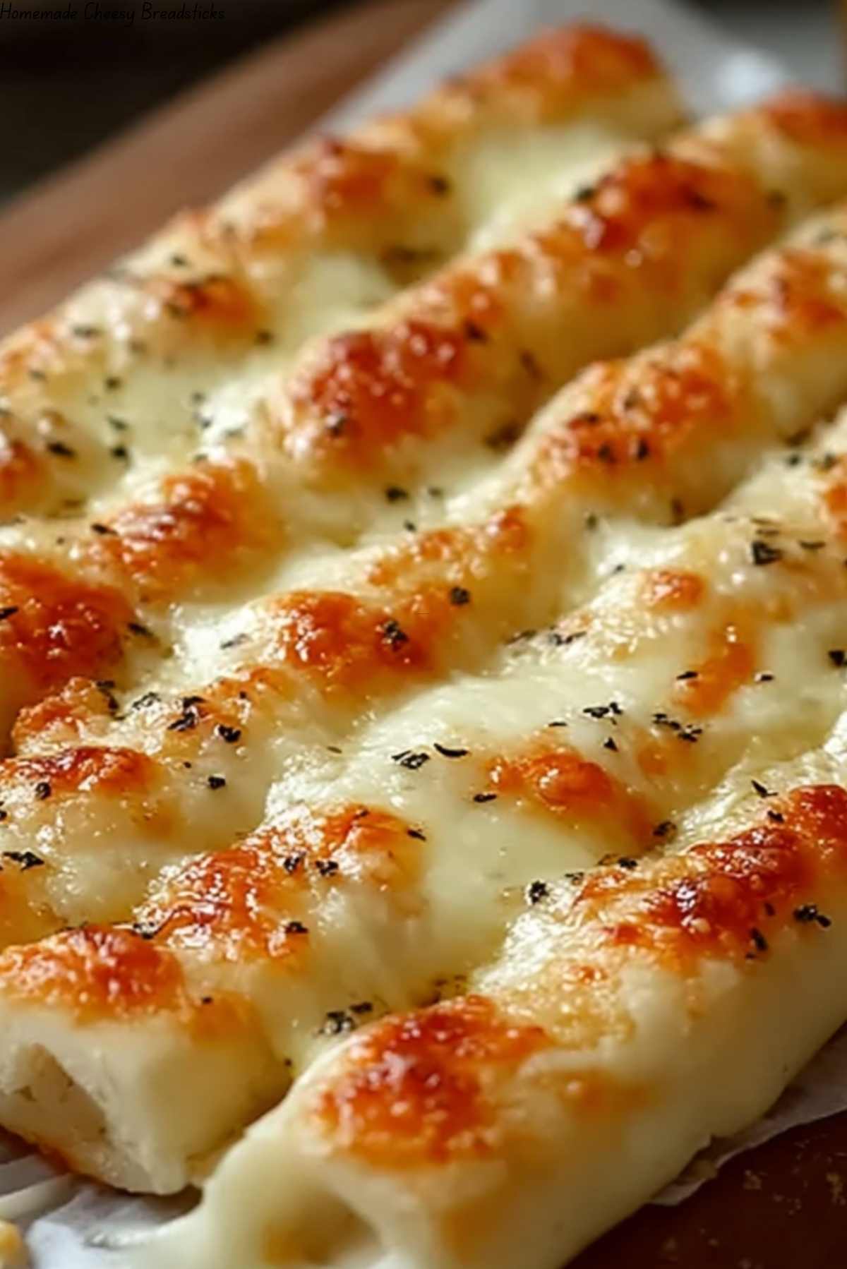 Homemade Cheesy Breadsticks