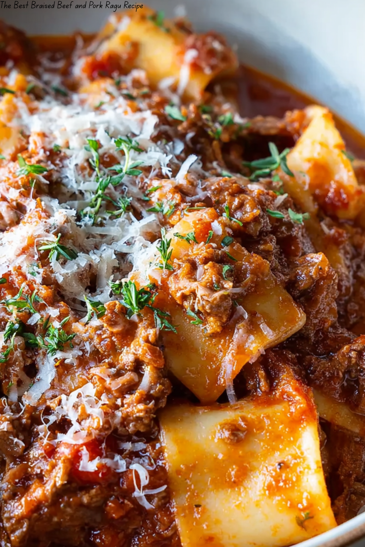The Best Braised Beef and Pork Ragu Recipe