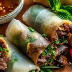 Thai Basil Beef Rolls