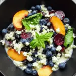 Blueberry Peach Feta Salad 5 Blueberry Peach Feta Salad