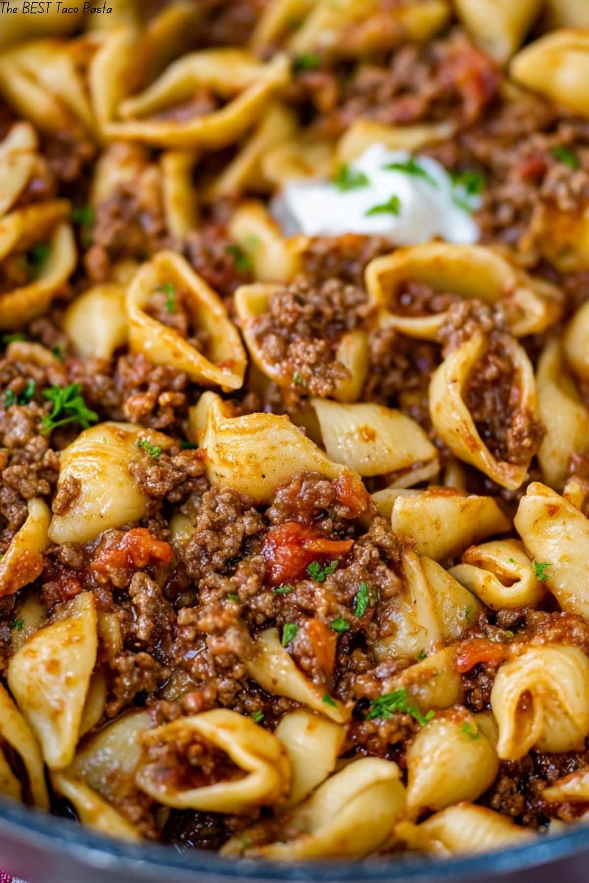 The BEST Taco Pasta