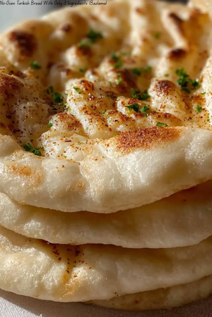 No-Oven Turkish Bread With Only 3 Ingredients (Bazlama) 4 No-Oven Turkish Bread With Only 3 Ingredients (Bazlama)