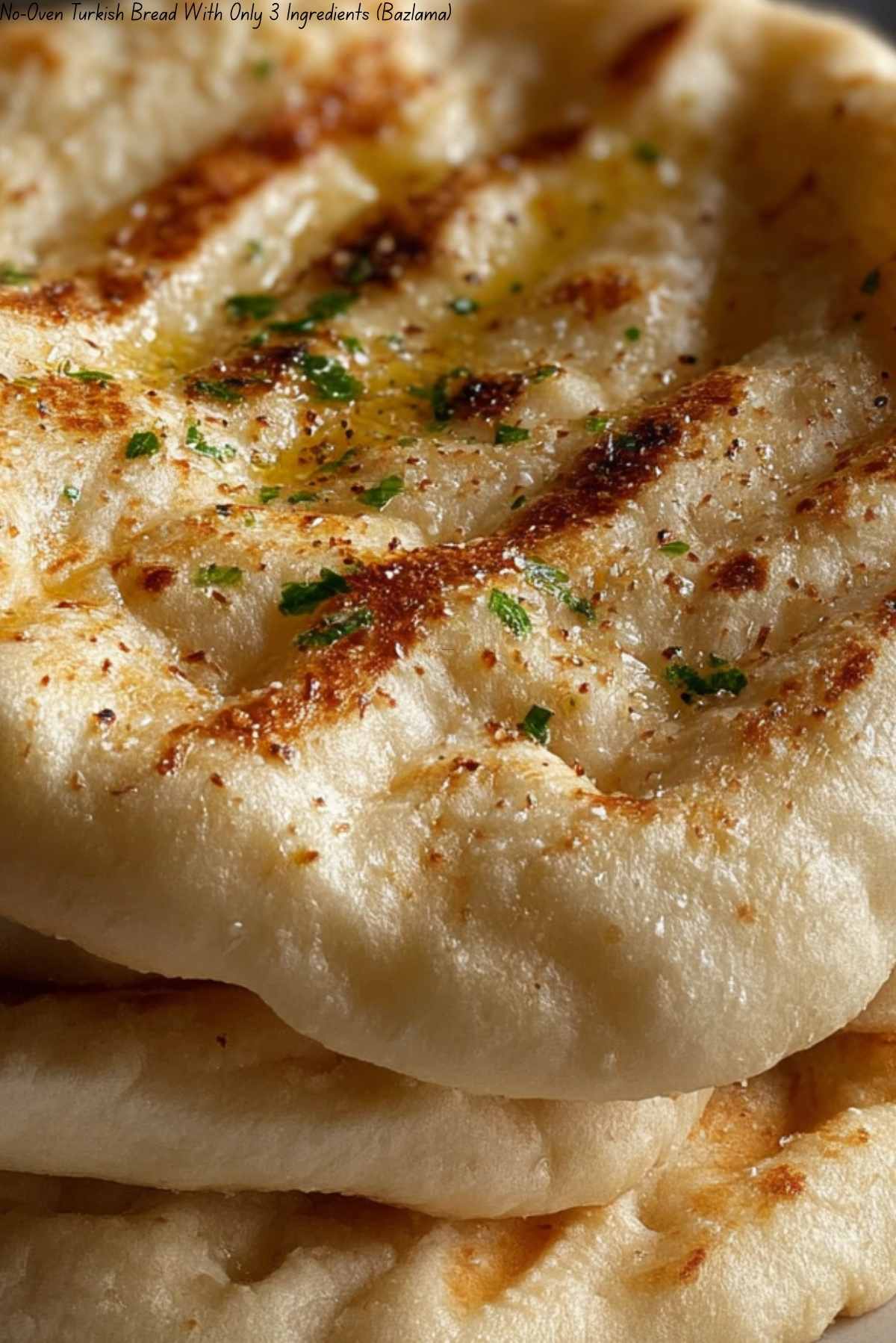 No-Oven Turkish Bread With Only 3 Ingredients (Bazlama)