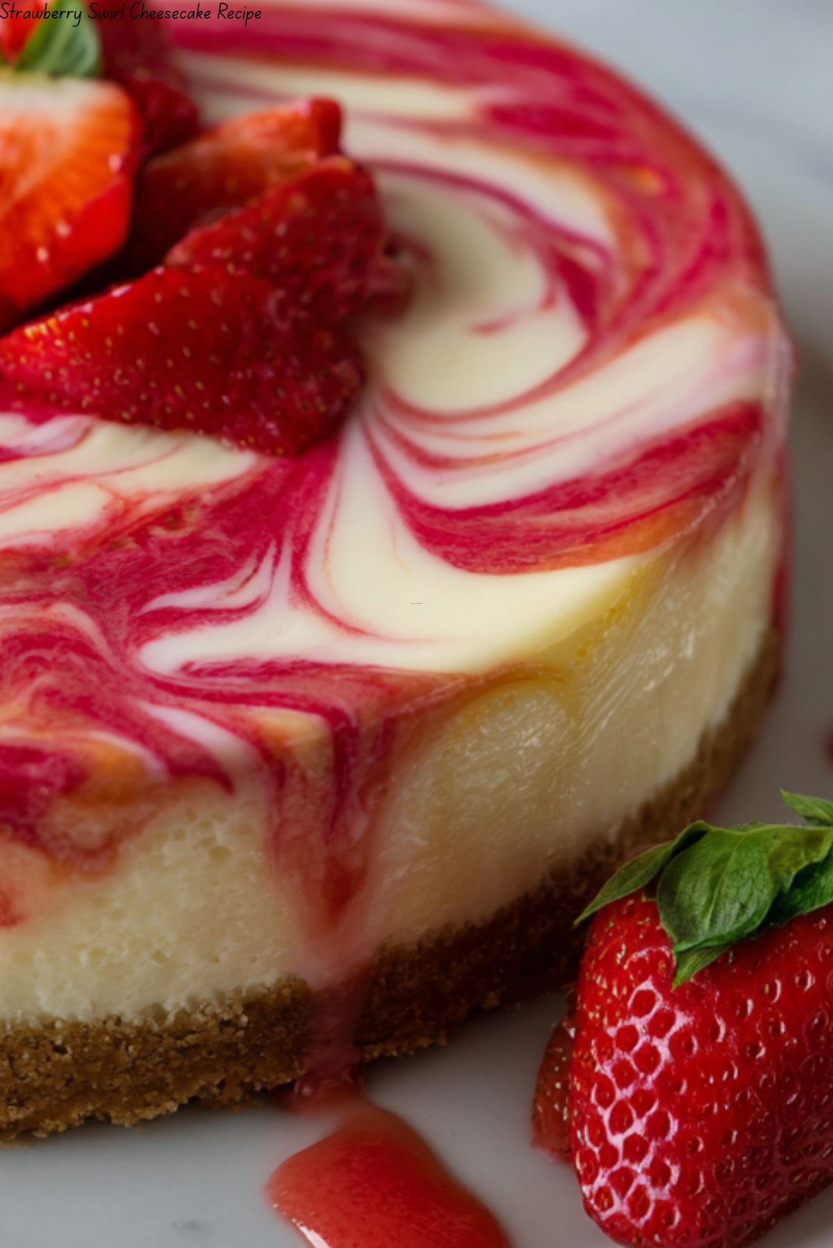 Strawberry Swirl Cheesecake Recipe