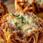 Spaghetti Garlic Bread Bowls 5 Spaghetti Garlic Bread Bowls