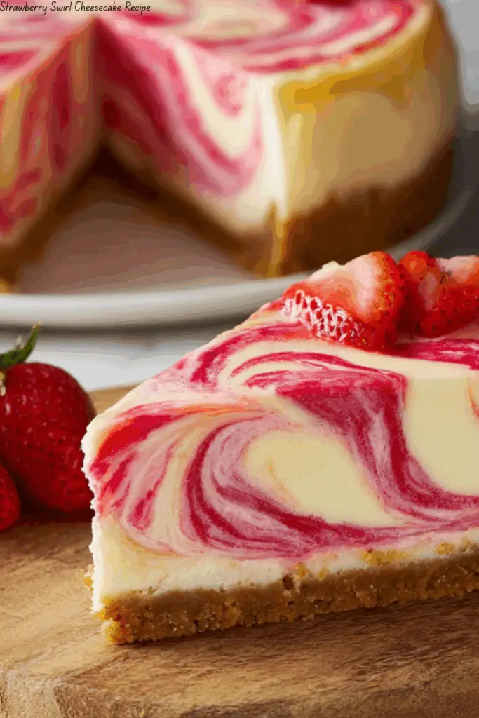Strawberry Swirl Cheesecake Recipe