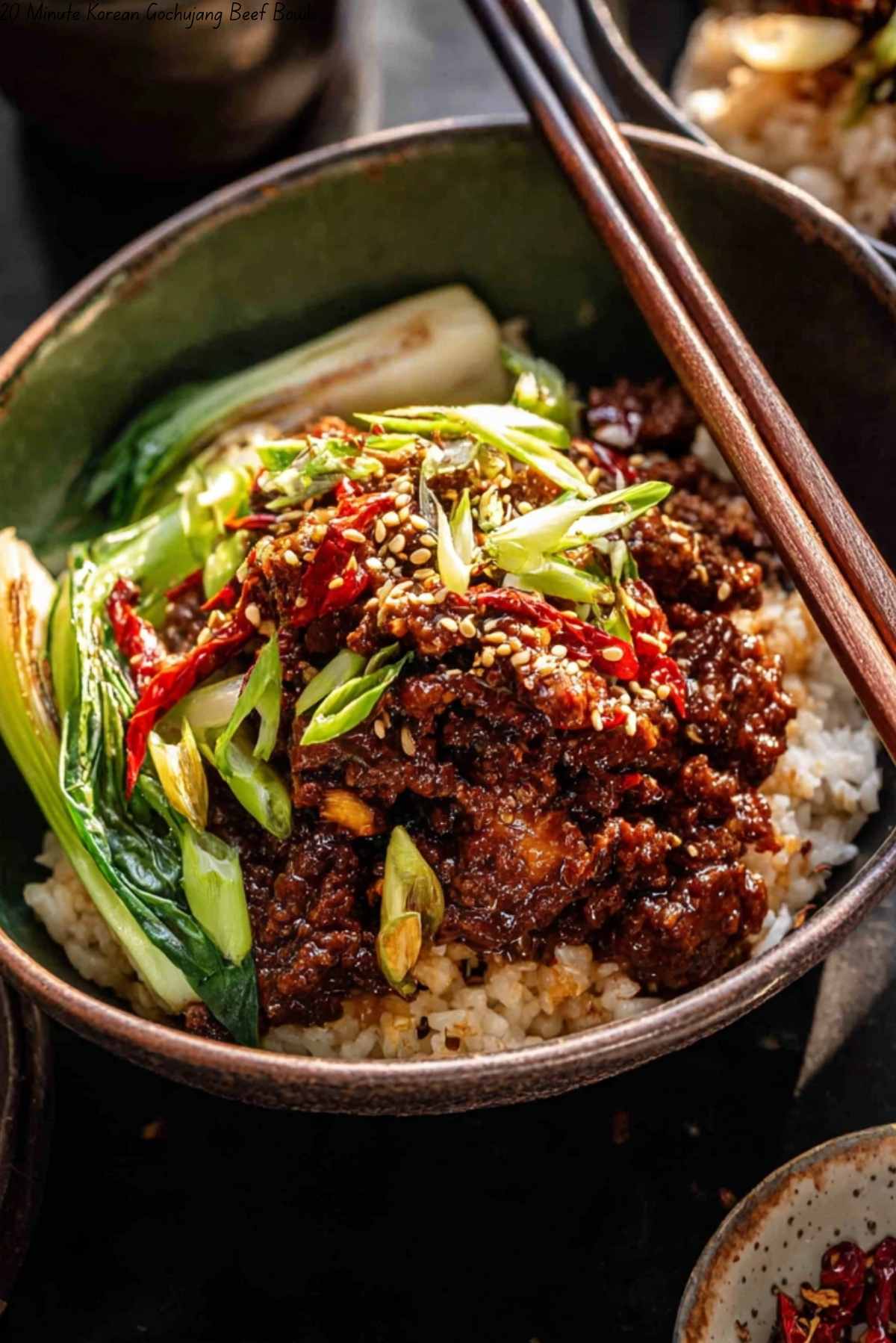 20 Minute Korean Gochujang Beef Bowls