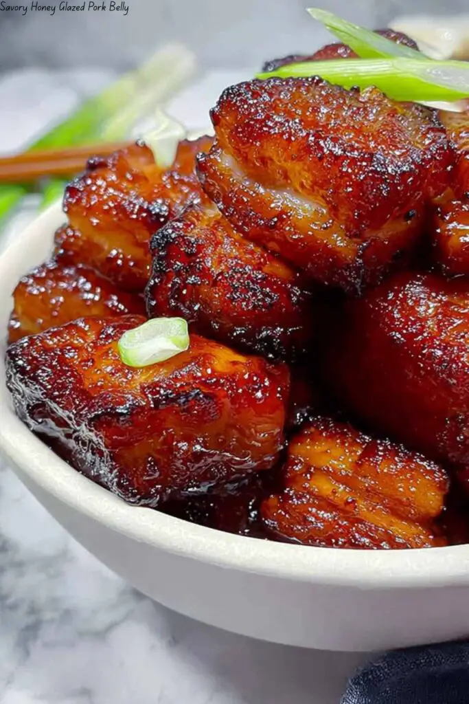 Savory Honey Glazed Pork Belly 4 Savory Honey Glazed Pork Belly