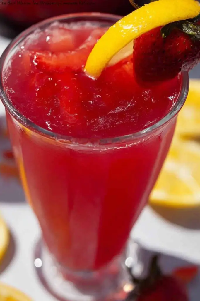 The Best Hibiscus Tea Strawberry-Lemonade Refresher