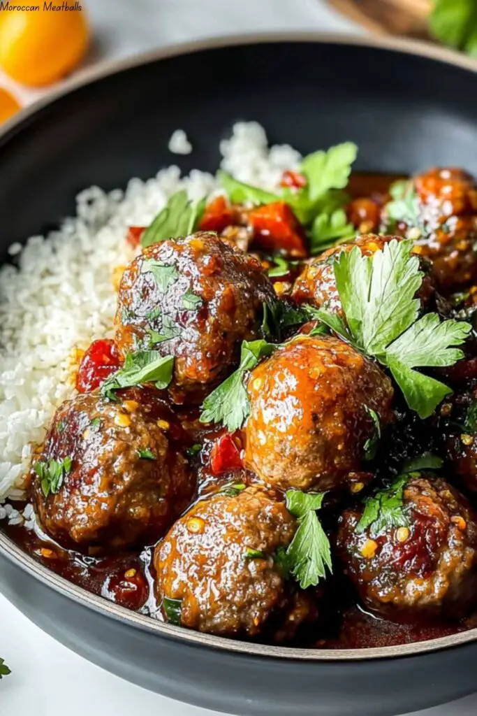 Moroccan Meatballs 4 Moroccan Meatballs