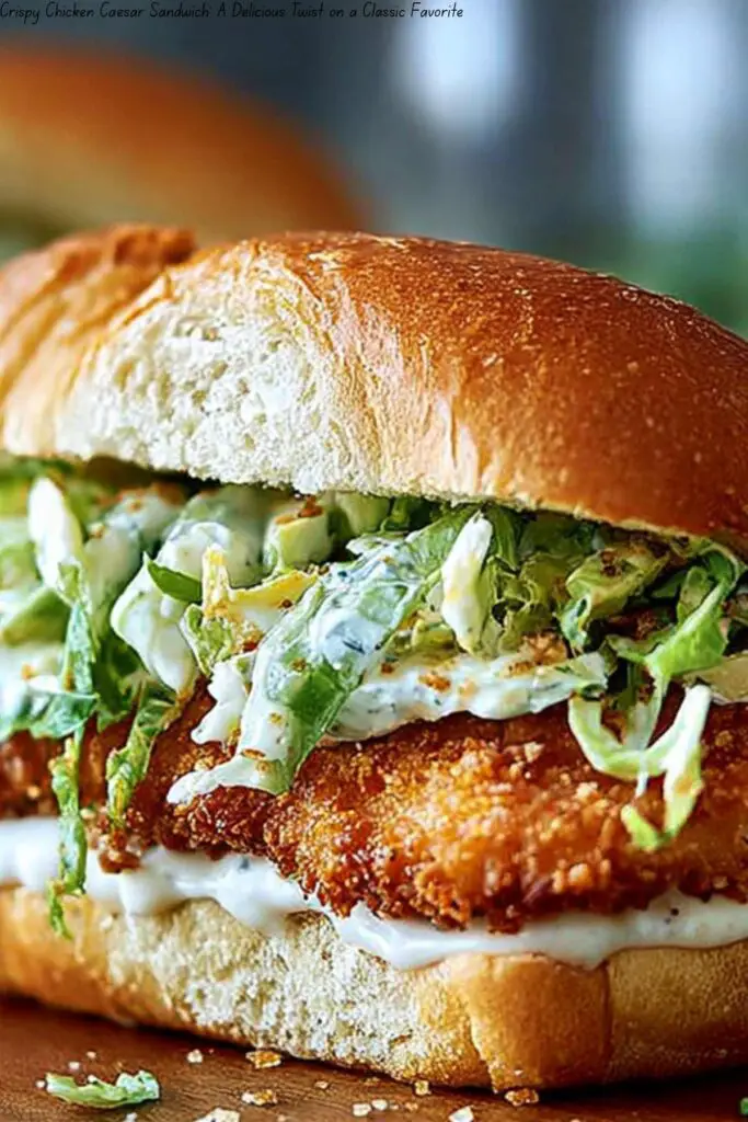 Crispy Chicken Caesar Sandwich: A Delicious Twist on a Classic Favorite 4 Crispy Chicken Caesar Sandwich: A Delicious Twist on a Classic Favorite