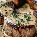 Steak with Haunted Bourbon Garlic Cream Sauce Recipe 5 Steak with Haunted Bourbon Garlic Cream Sauce Recipe