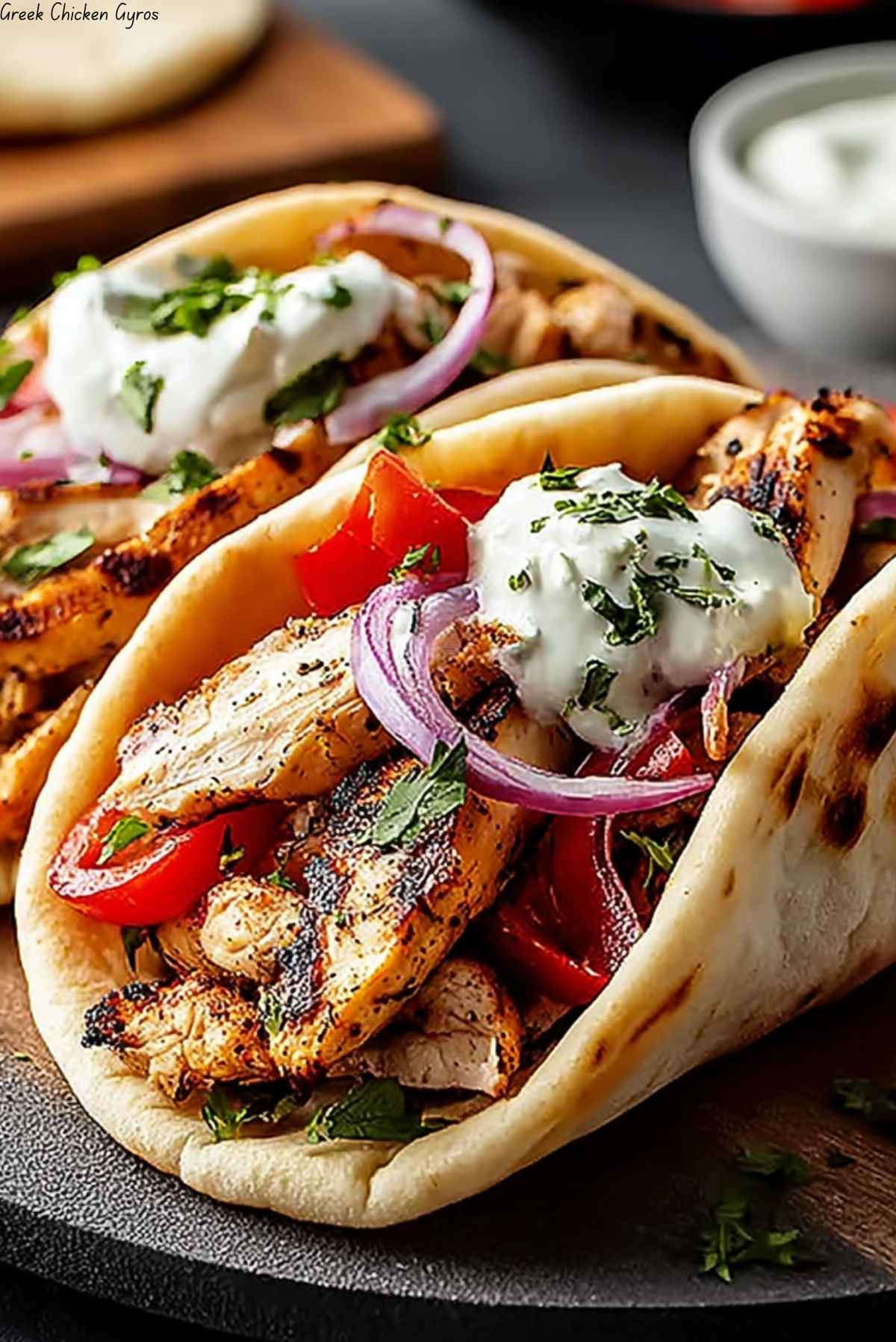 Greek Chicken Gyros