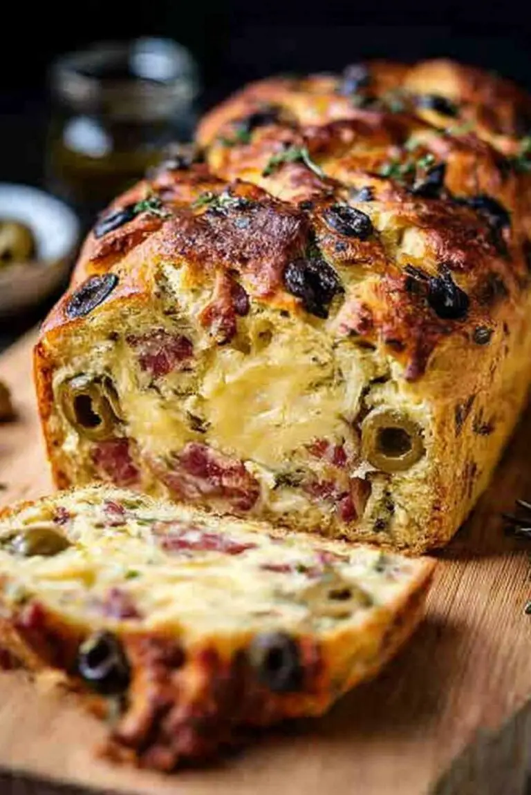 Olive, Bacon, and Cheese Bread Recipe
