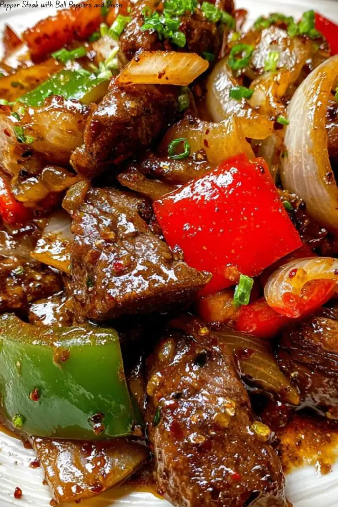 Pepper Steak with Bell Peppers and Onion 4 Pepper Steak with Bell Peppers and Onion