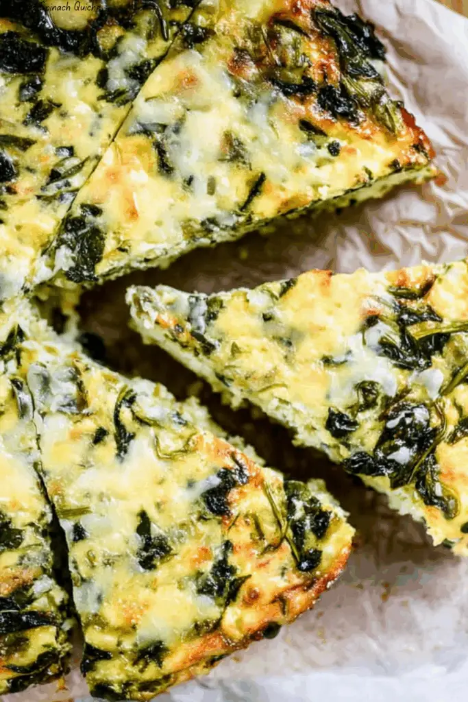 Crustless Spinach Quiche 4 Crustless Spinach Quiche
