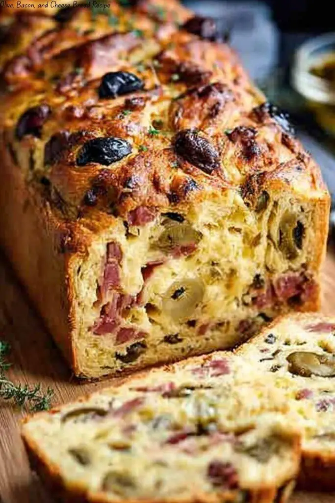 Olive, Bacon, and Cheese Bread Recipe 4 Olive, Bacon, and Cheese Bread Recipe