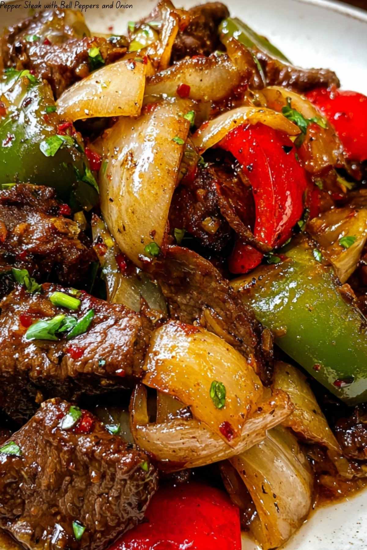 Pepper Steak with Bell Peppers and Onion