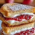 Fried Strawberry Cheesecake Sandwiches