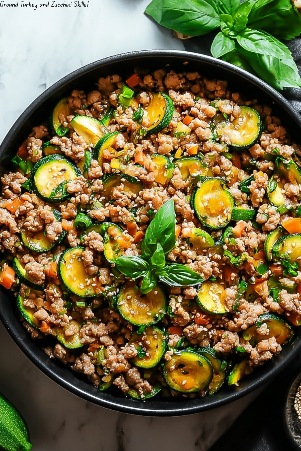 Ground Turkey and Zucchini Skillet