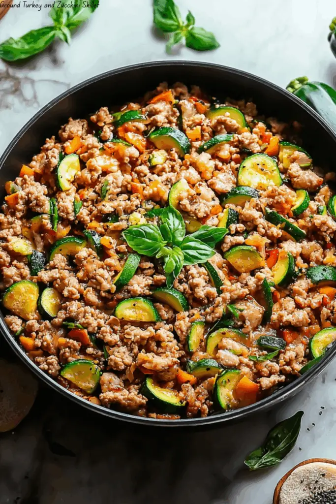 Ground Turkey and Zucchini Skillet 4 Ground Turkey and Zucchini Skillet