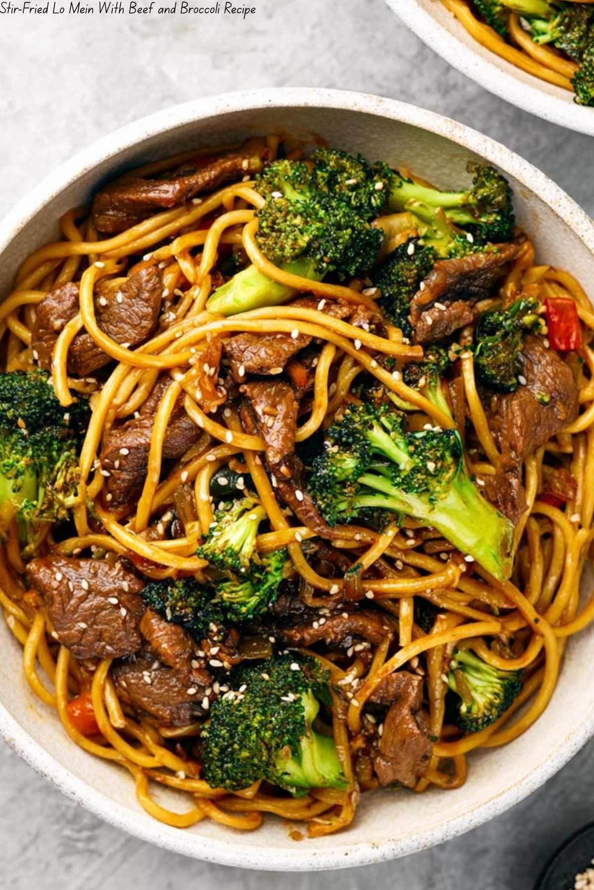 Stir-Fried Lo Mein With Beef and Broccoli Recipe