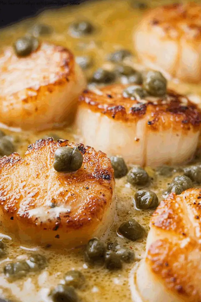 Pan Seared Scallops with Lemon Caper Sauce