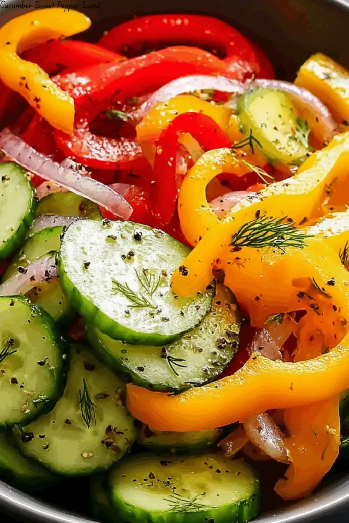 Cucumber Sweet Pepper Salad 4 Cucumber Sweet Pepper Salad